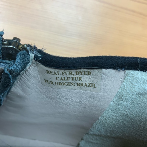 Derek Lam 10 Crosby Black Calf Fur Ezra Boot 7.5 - Picture 4 of 10